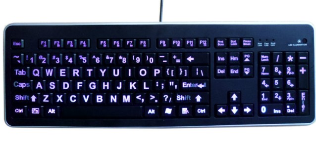 Border color choice Led Illuminated Keyboard
