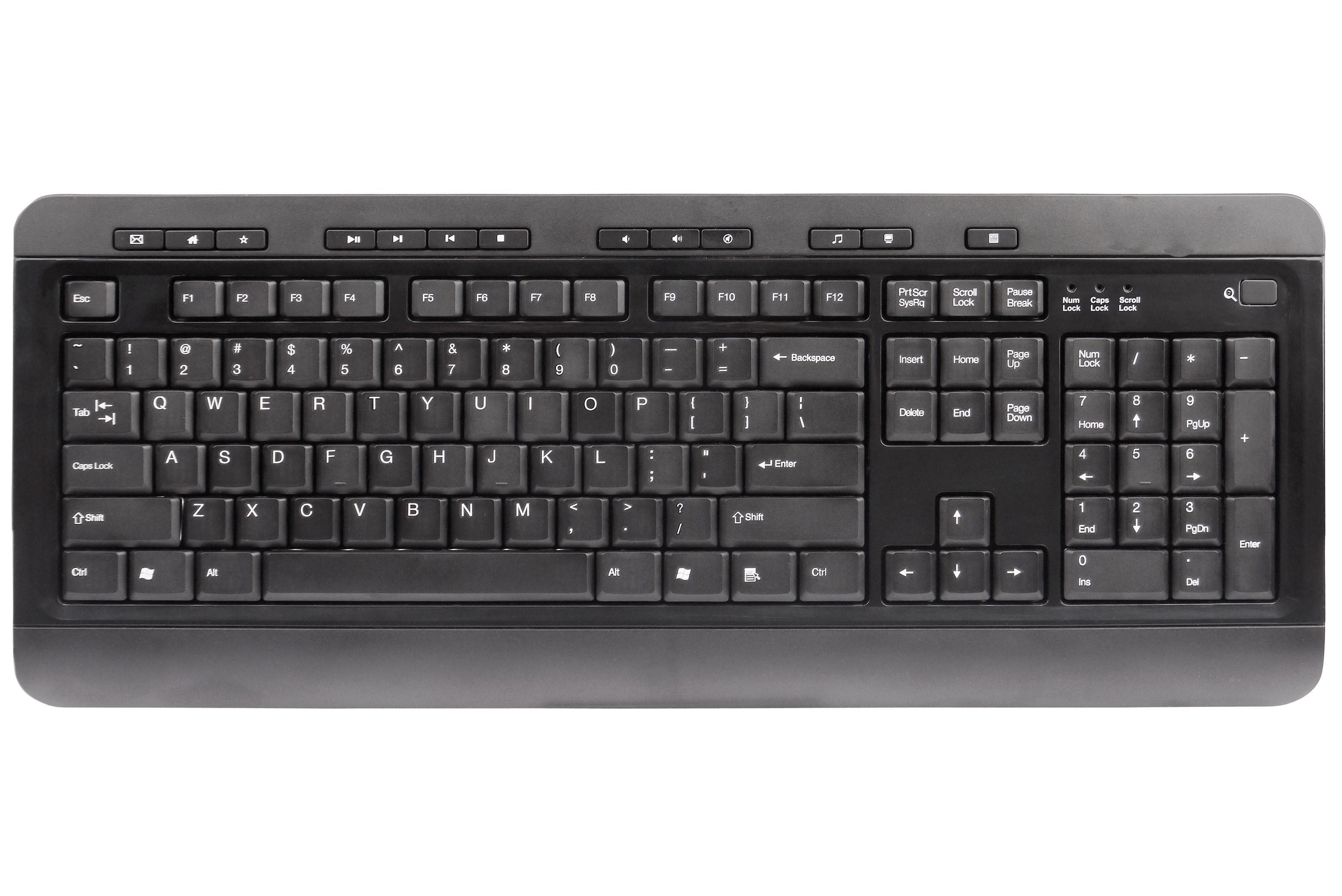 Cool designed pc wired multimedia keyboard